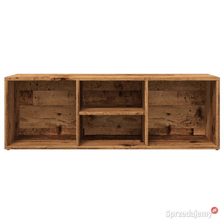 Ławka na buty kolor starego drewna 105x35x35 Warszawa