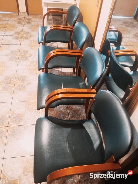 Komplet 4 krzeseł Krzesła ekoskóra Krzesła Biała Rawska