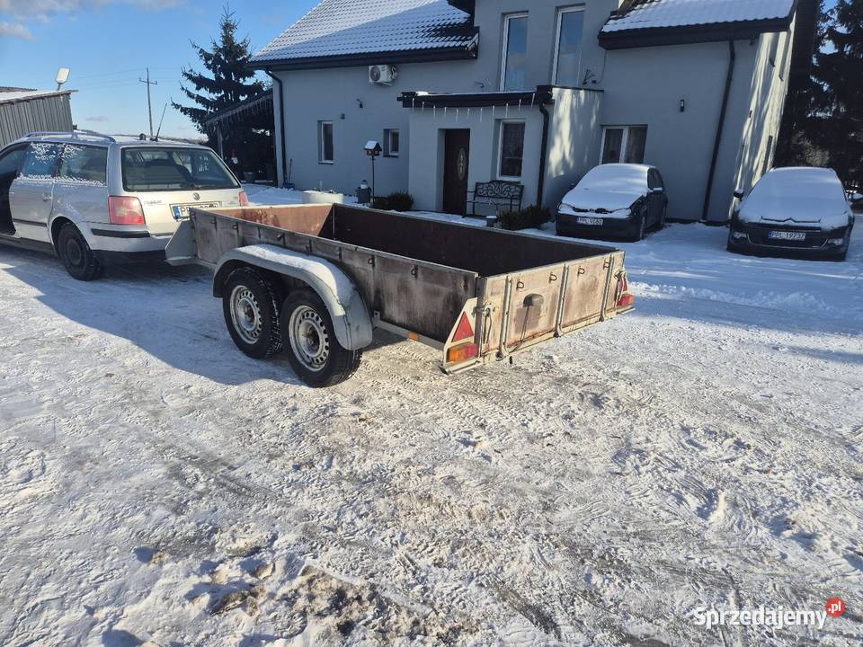 Przyczepka samochodowa 3x14 ładna z dokumentami Stara Kaźmierka