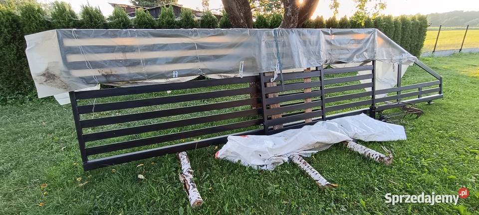 Brama przesuwna z furtką solidny komplet gotowy