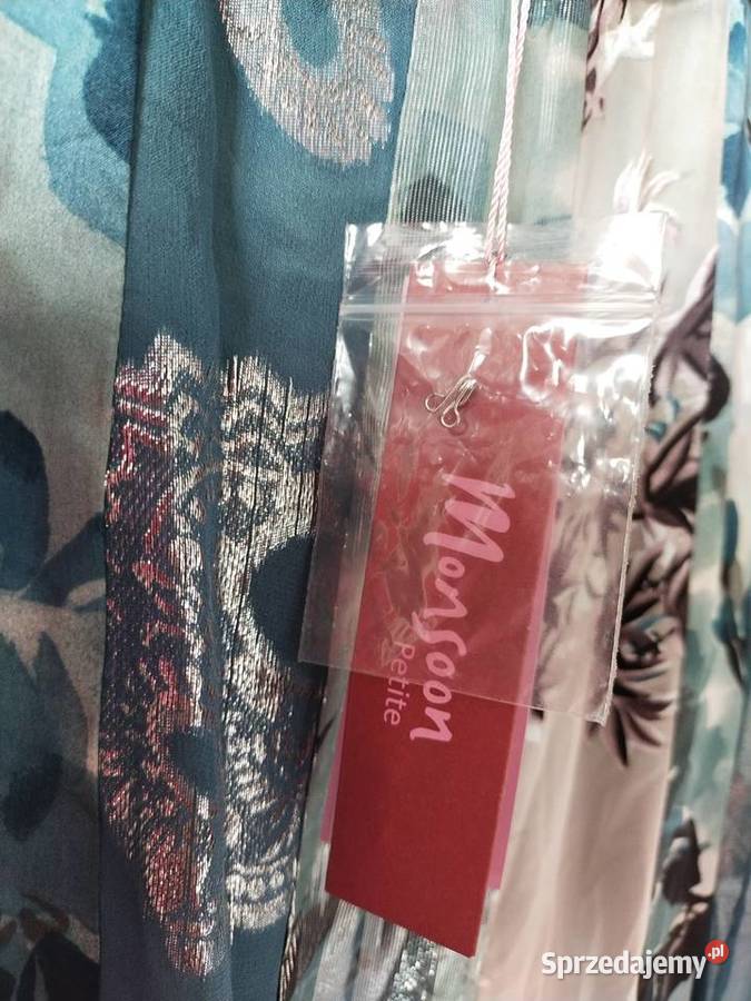 Jedwabna długa wieczorowa suknia z wysokim Gliwice sprzedam