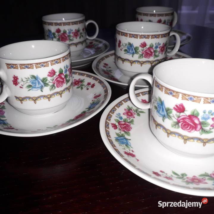 filiżanki sześć sztuk małopolskie Kraków
