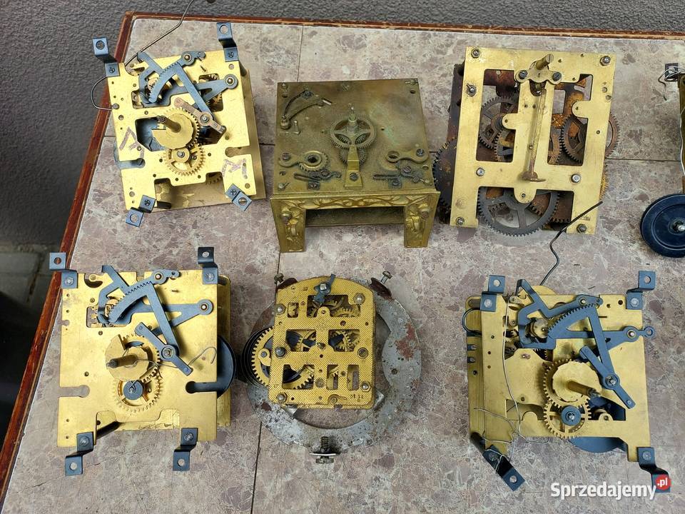 Zestaw 10 niekompletne mechanizmy zegarmistrza Tczew sprzedam