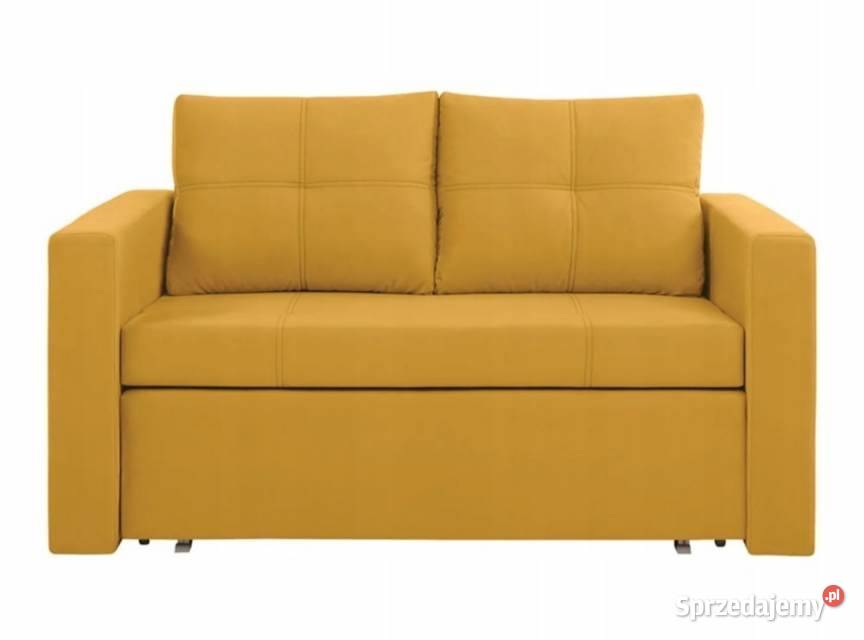 Sofa rozkładana żółta dwuosobowa BUNIO 3 III lubuskie Nowa Sól