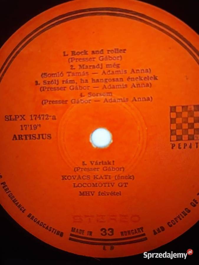 Archiwum węgierskiego rocka KATI KOVACS Płyty i kasety