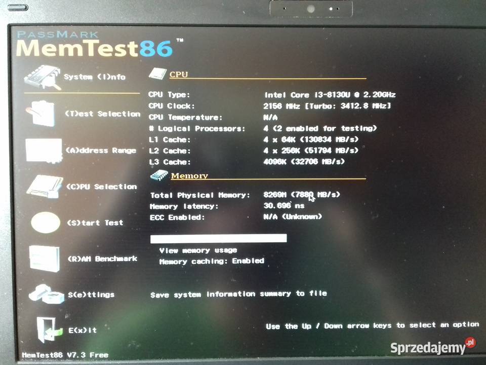 Sh DDR4 8GB PC4 2666 RAM laptopowy SODIMM Intel kujawsko-pomorskie Bydgoszcz sprzedam