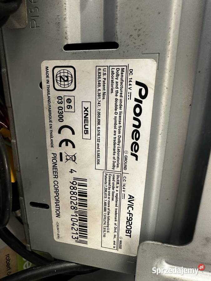 Radio Pioneer Avic f920bt