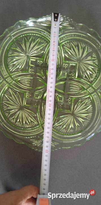 Zielona patera VERRE BRILLANT Ząbkowice kolorowe Warszawa