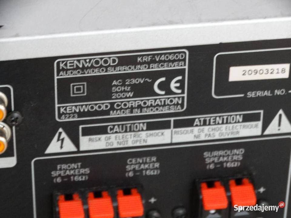 Amplituner Kenwood KRFV4060D RDS mocny WYSYŁKA Jasło