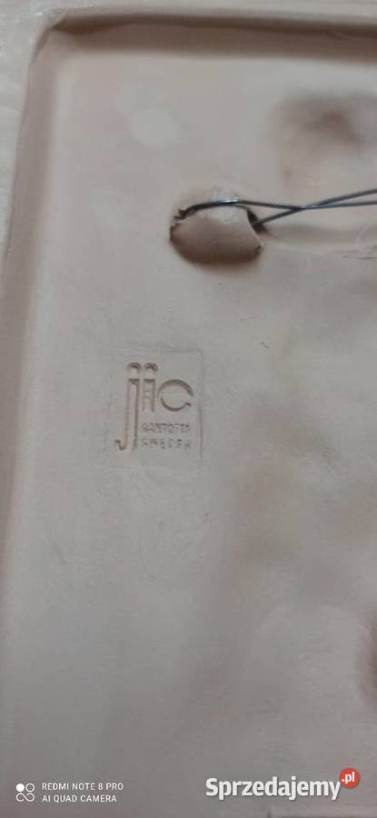 Kafel ceramiczny z Parą Sygnowany Jie Gantofta Gdańsk