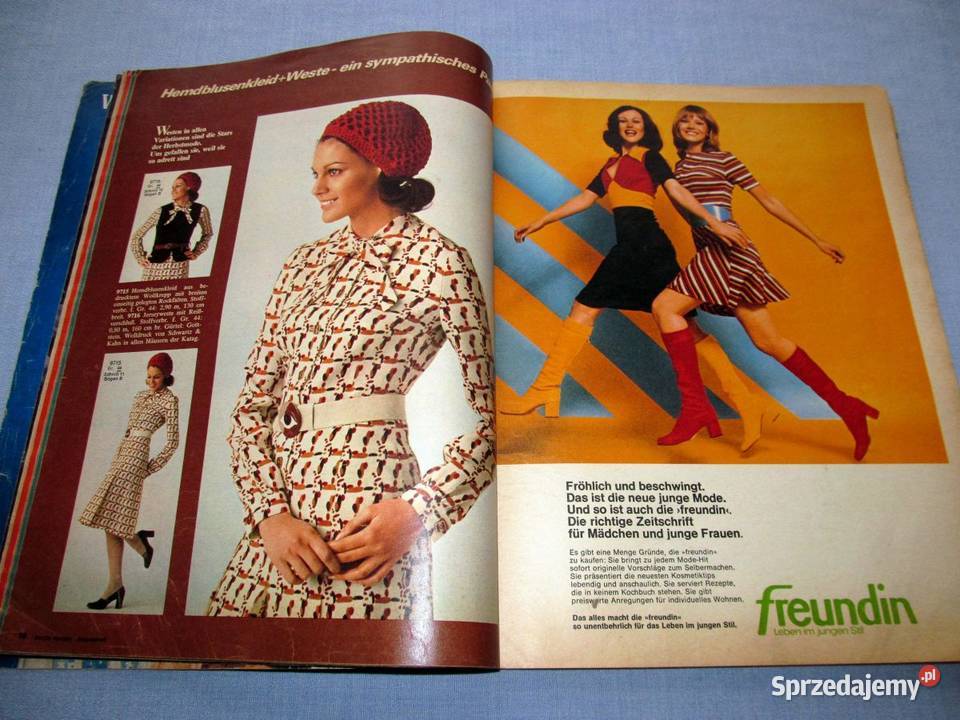 Burda Moden 81971 magazyn mody wykroje Vintage Antykwariat