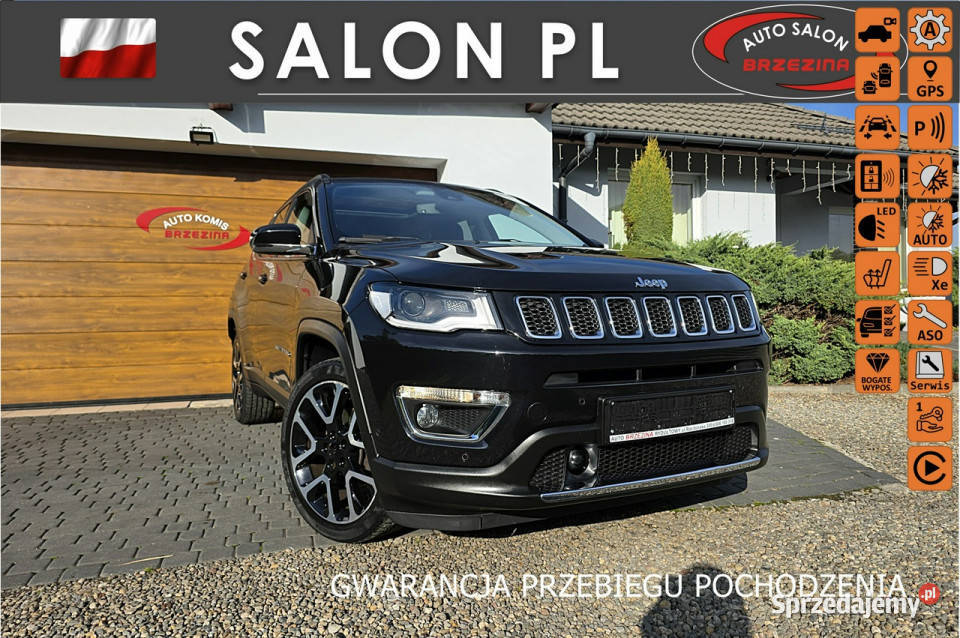 Jeep Compass serwis ASO automat panorama dach II elektrochrom. lusterko wst. Rydułtowy