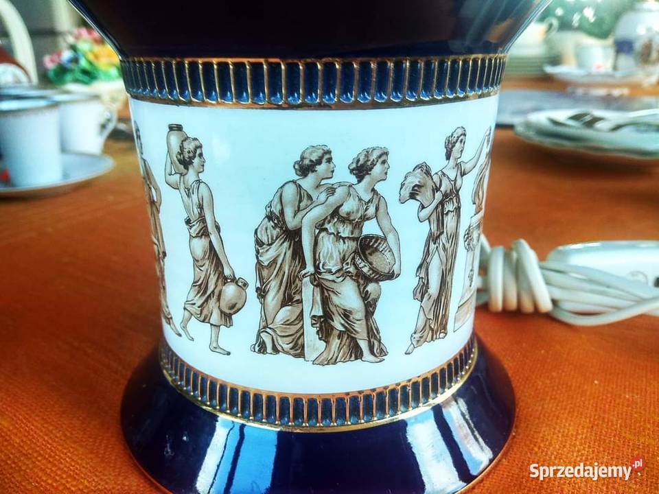 Lampa z kobaltem i scenami
z amfor greckich pomorskie Gdańsk