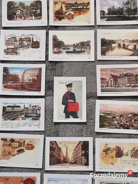 Stare Pocztówki RACIBÓRZ Reprinty Gliwice sprzedam