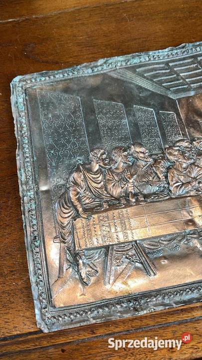 Płytka miedziana miękka Ostatnia Wieczerza Wym Gdańsk sprzedam