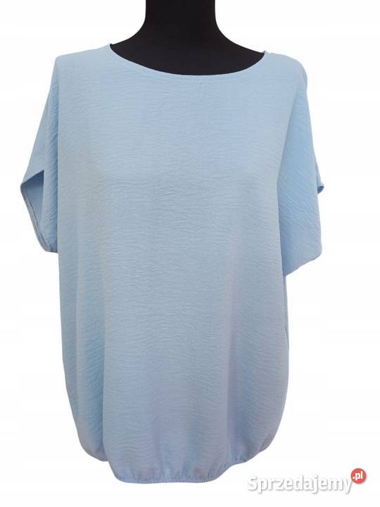 Top bluzka gumka Arigo niebieski 50 biust 120 Moda i Styl Pątnów sprzedam