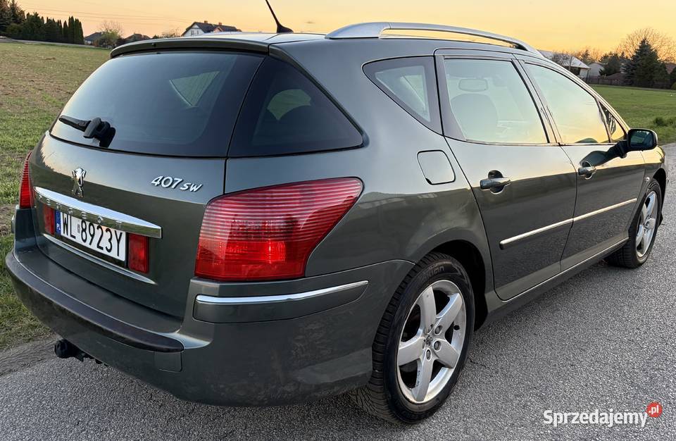 Peugeot 407 AUTOMAT 20 HDI serwisach 15 lat centralny zamek mazowieckie Wieliszew
