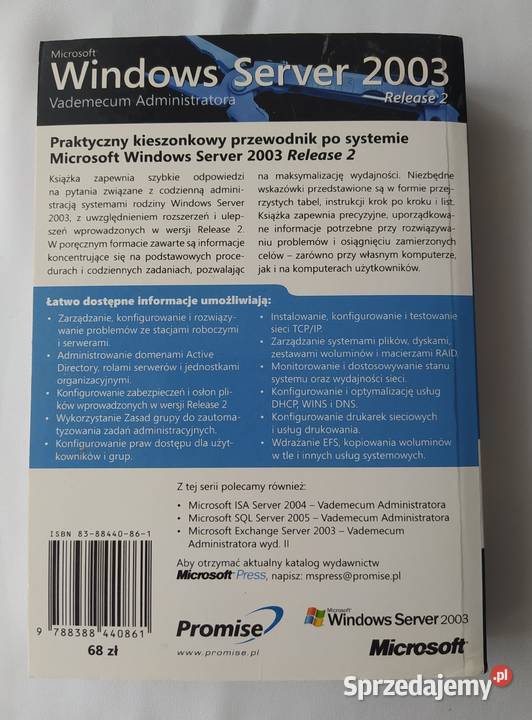 Vademecum Administratora Windows Server 2003 Książki i Podręczniki
