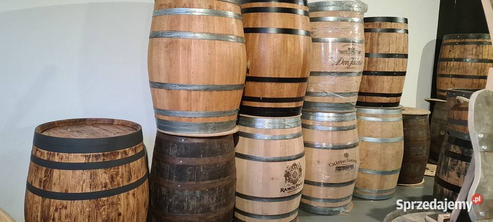 Beczka dębowa drewniana solidna whisky winie Gdynia