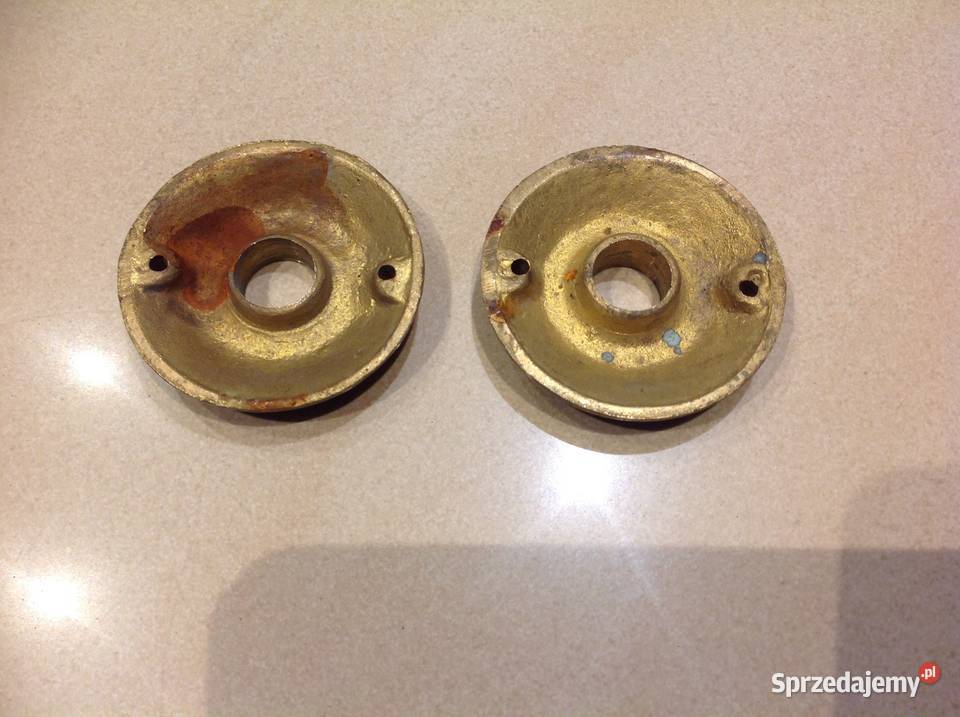 Rozeta Rozetka do Klamki Mosiężna Stara 2 Nowa Sól