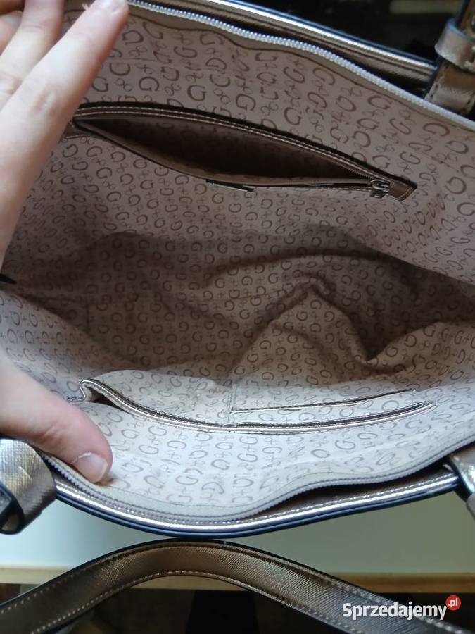 Torebka Guess Kamryn Metallic Tote gold Toruń