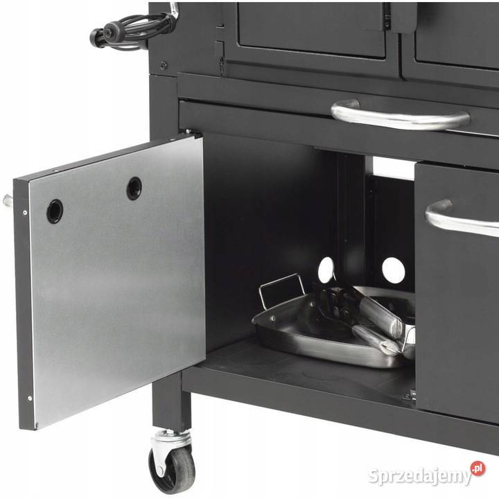 DUŻY SOLIDNY GRILL WĘGLOWY z 2 komorami el fuego Warszawa