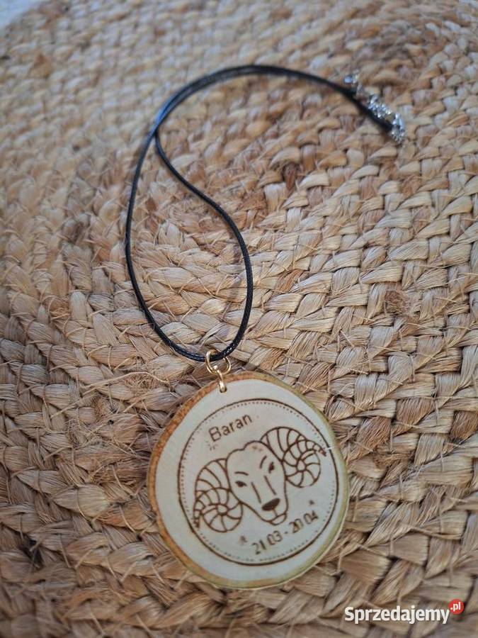 Zawieszka na rzemyku znak zodiaku Baran Dla kobiet podkarpackie Strzyżów
