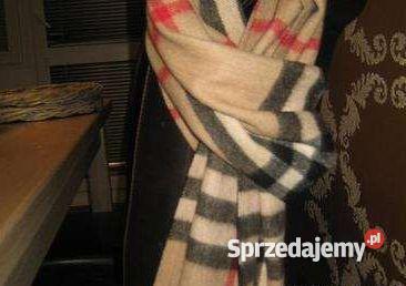 SZALIK BURBERRY Check Cashmere Scarf dolnośląskie Lubin