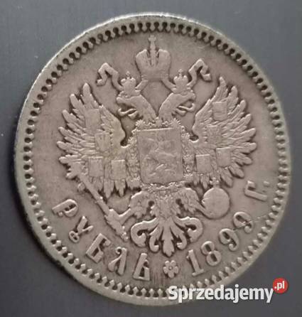 1 Rubel 1899 r Rosja Mikołaj II Romanow FZ Konin