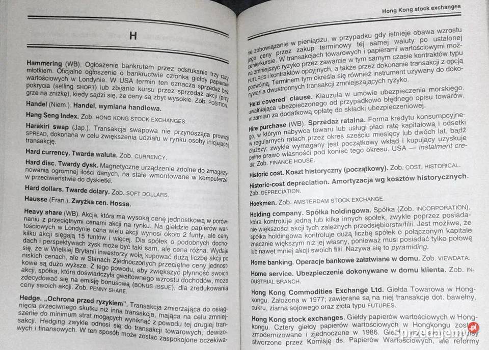 Międzynarodowy słownik finansów Graham Bannock Rok wydania 1992 lubelskie Chełm