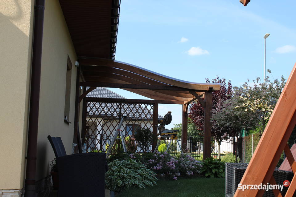 Zadaszenie tarasu Wiata tarasowa Zadaszenie 6 Architektura ogrodowa Zamość