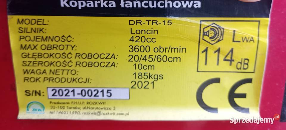 Koparka łańcuchowa DRTR15 Przemyśl