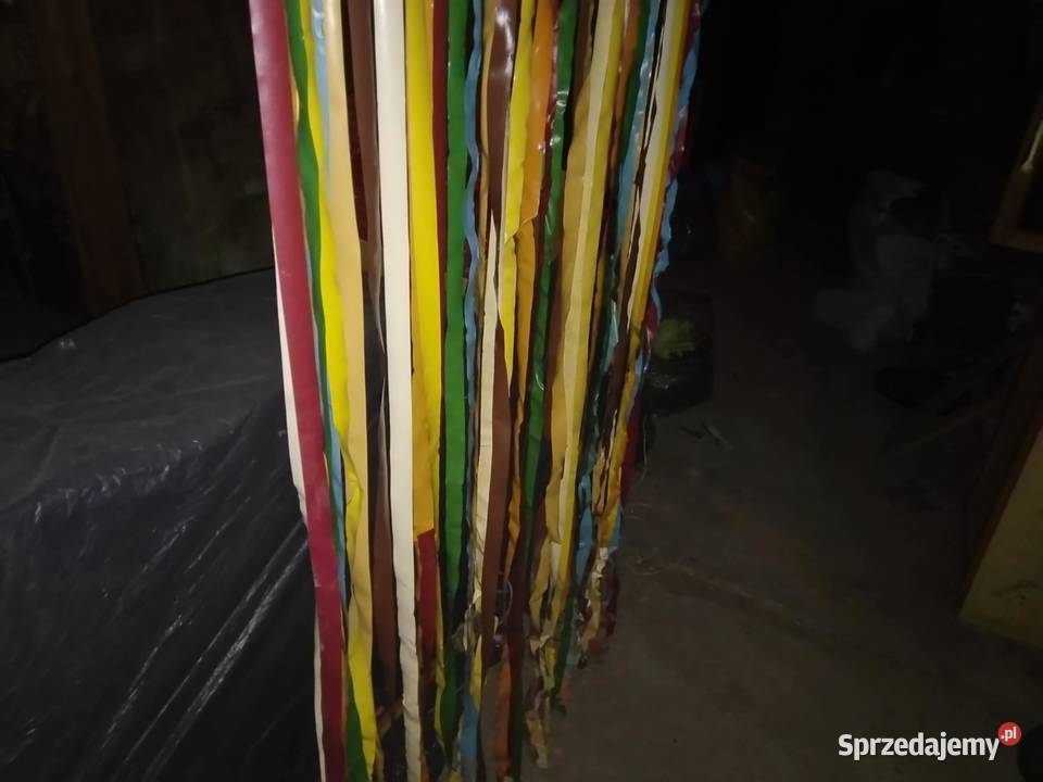 Zasłona drzwi drzwiowa paskowa w paski kolorowe