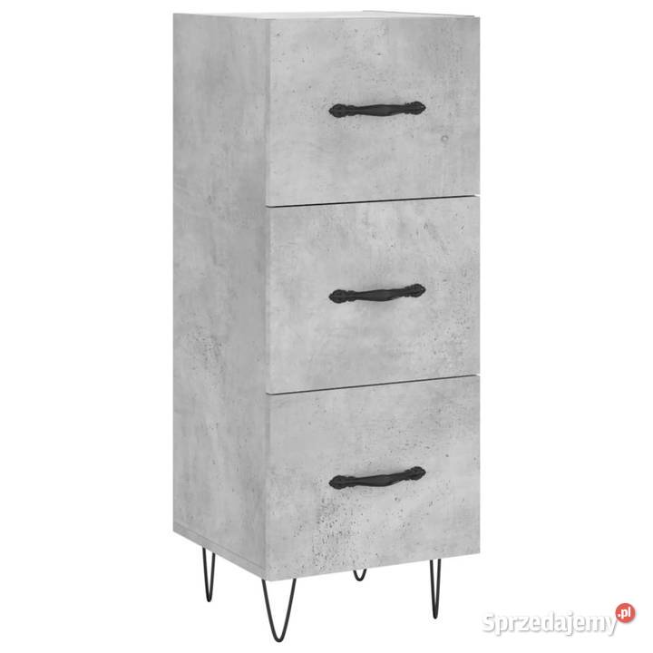 Wysoka szafka szarość betonu 345x34x180 Warszawa
