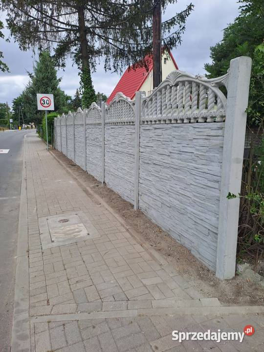 Ogrodzenia betonowe Nowoczene wzory dolnośląskie