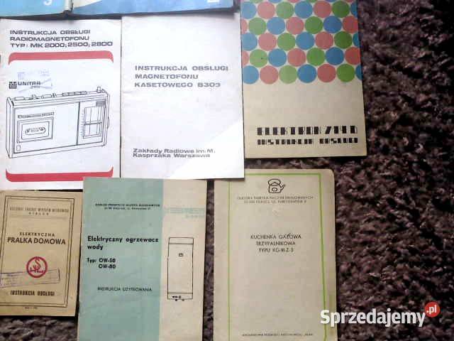 Instrukcje obsługi i schematy z PRL Zakopane