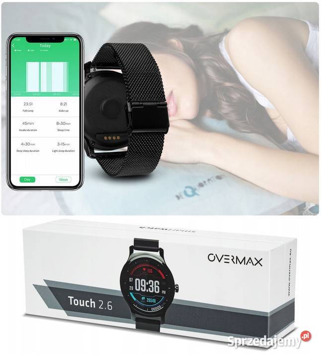 ZEGAREK SMARTWATCH OVERMAX TOUCH 26 KROKOMIERZ Białystok