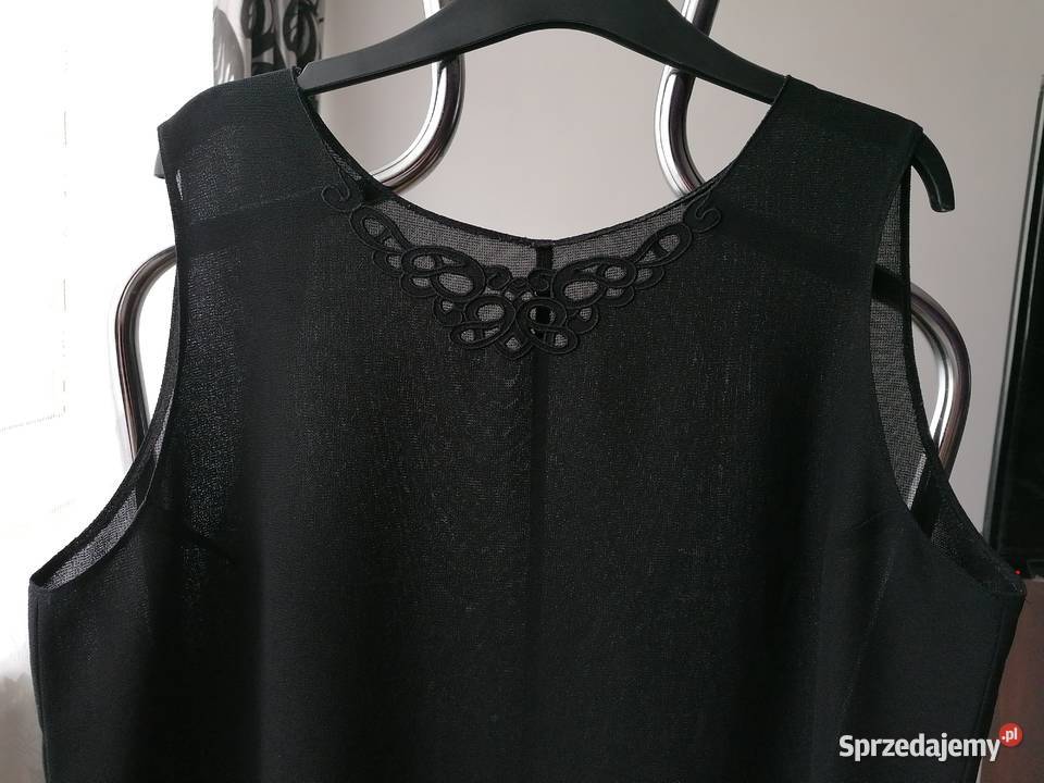 NOWA DAMSKA CZARNA BLUZKA BEZ RĘKAWÓW RXLXXL czarny Bluzki i koszule Łódź