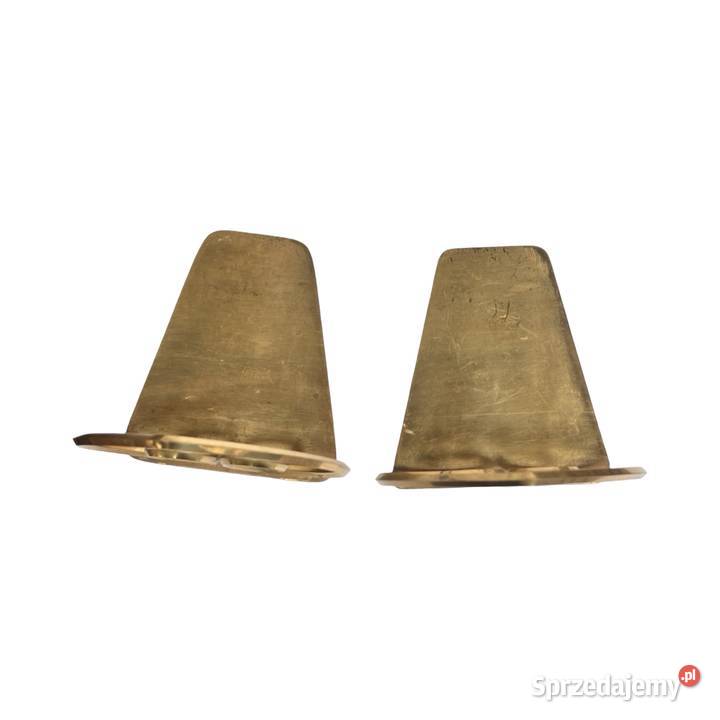 Mosiężne podpórki pod książki Hollywood Regency