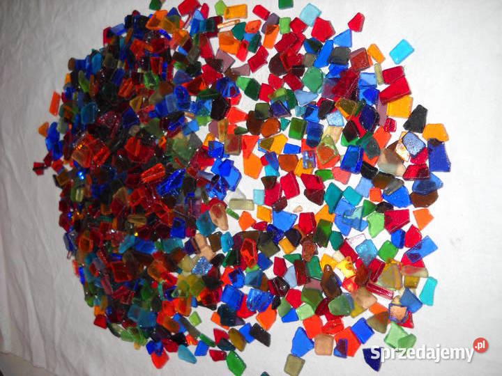 szkło kolorowe szklo kolorowe mozaiki wielokolorowy Kraków sprzedam