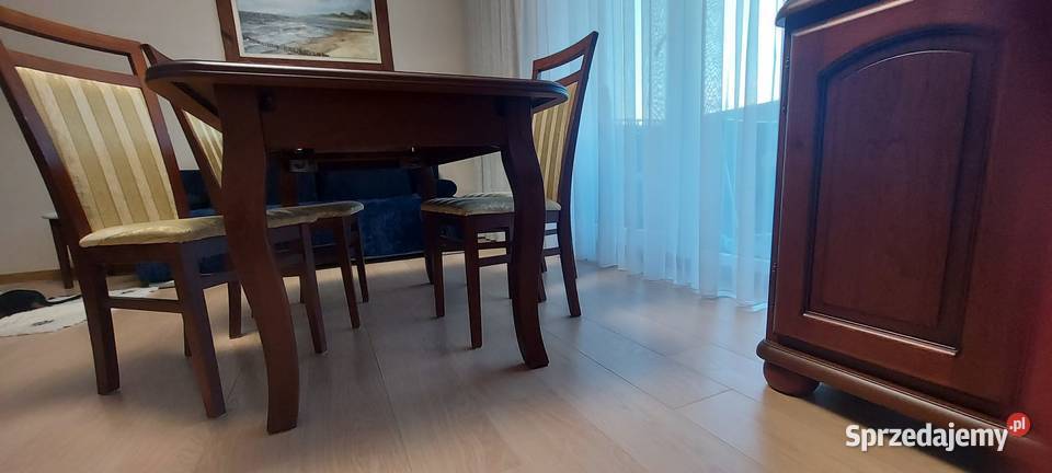Piekny stół 90x140210 4 krzesla witrynabarekLED Warszawa
