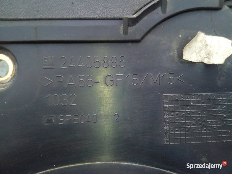 Opel 16XEP obudowa rozrządu Części