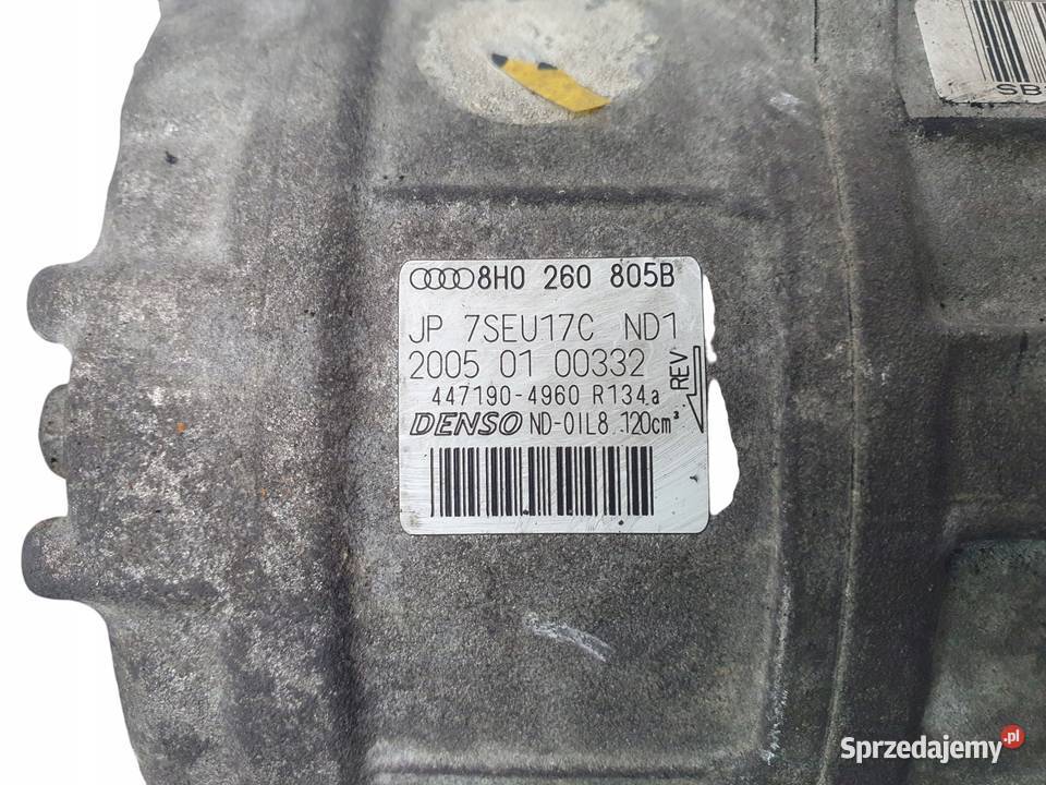SPRĘŻARKA KLIMATYZACJI Audi A4 B6 30 V6 Denso lubelskie Chełm