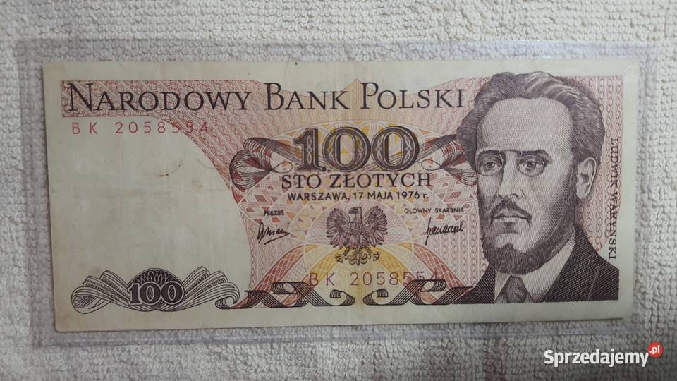 UNIKAT 100 złotych 1976 s BK Warszawa