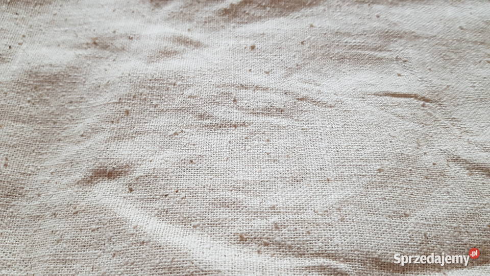 Kupon materiału bawełniana surówka płótno Myszków