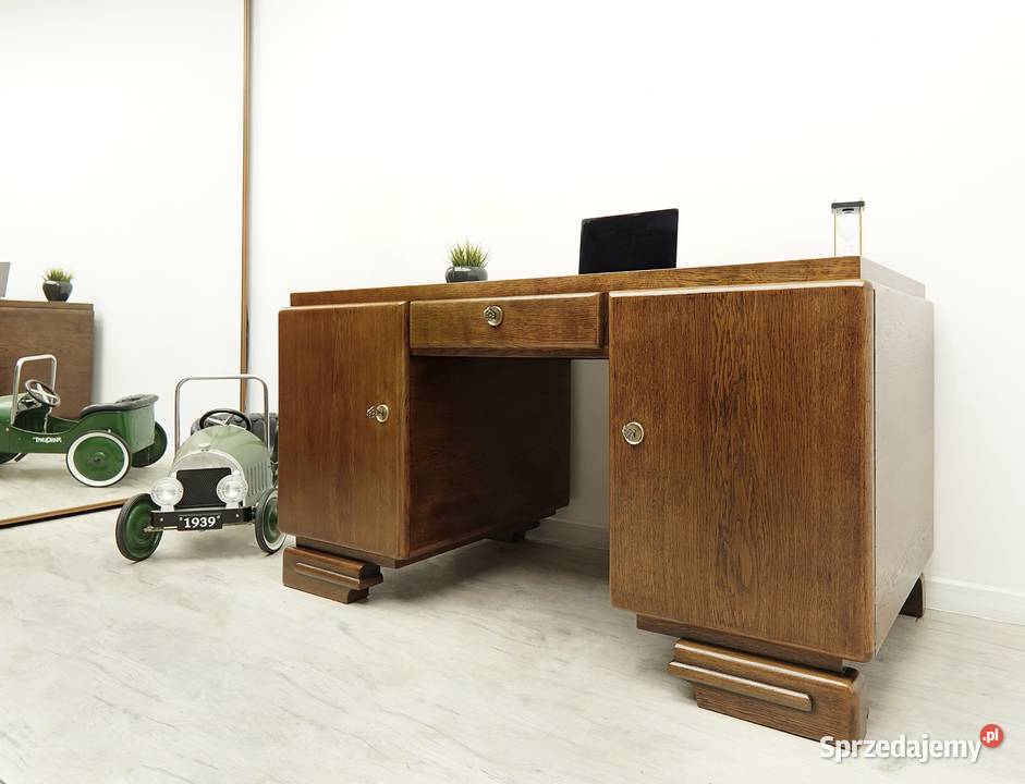 Antyczne biurko z lat 40tych w stylu art deco Jerka sprzedam