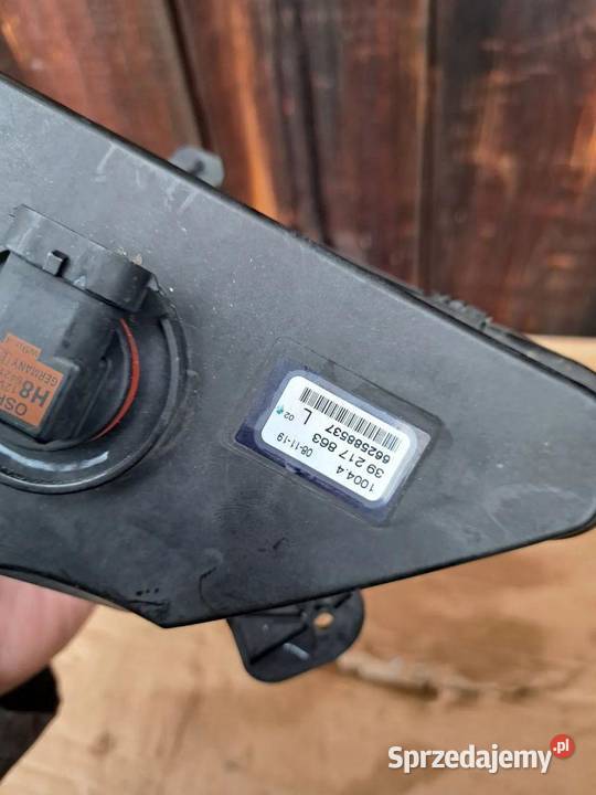 Lewy halogen Opel Astra K lift 20192022 39217863 Światła do jazdy dziennej DRL