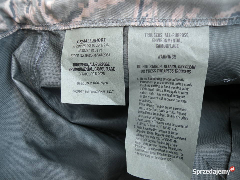 Spodnie Goretx tiger stripes x small short dolnośląskie Wrocław