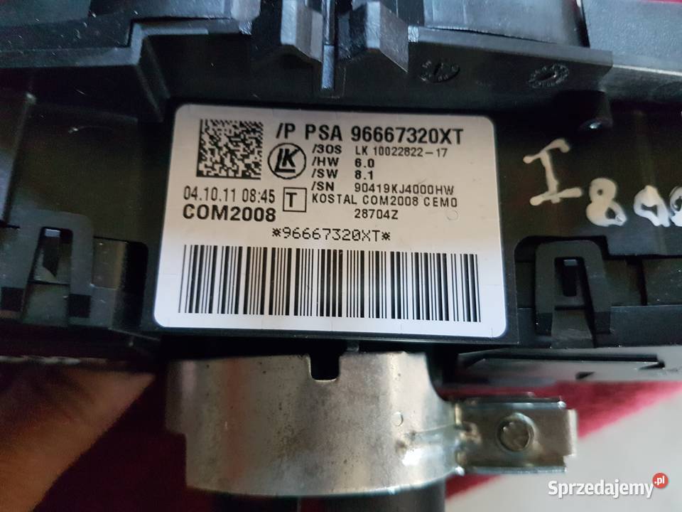 PEUGEOT 3008 I PRZELACZNIK ZESPOLONY TASMA AIR Turkowice