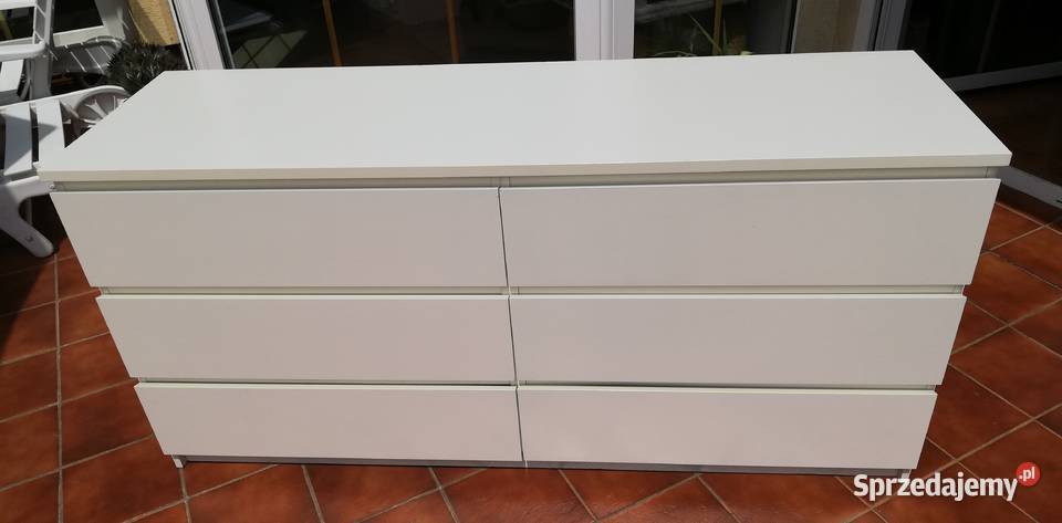 Komoda biała szuflady szafka bieliźniarka Garwolin